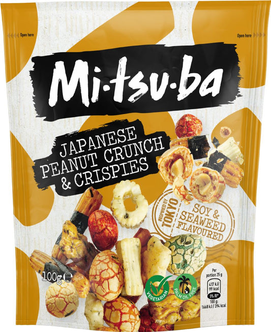 MITSUBA Japanese Peanut Crunch & Crispies 100g - 1 Case