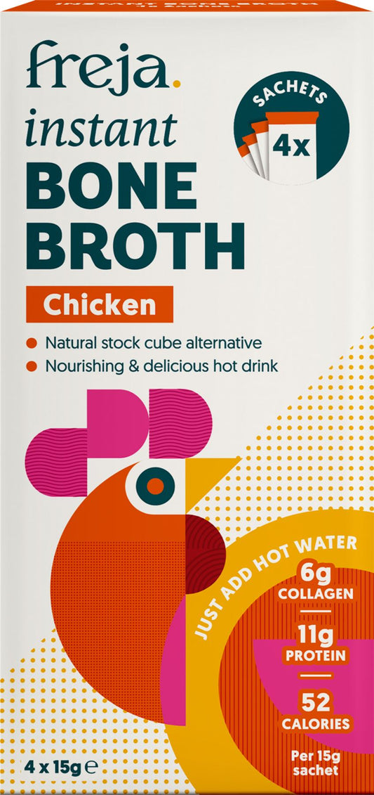 FREJA Instant Chicken Bone Broth - 4 Sachets 60g - 1 Case