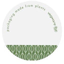 Round Write-On Compostable Sticker 45mm (Case of 1)