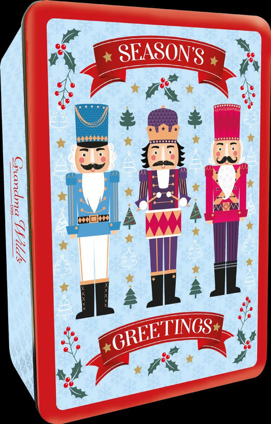 GRANDMA WILD'S Assorted Biscuits in Embossed Nutcracker Tin 300g