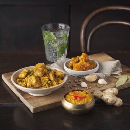 Simply Worldfoods Chicken Biryani with Whole Moong Daal & Rice (Case of 12)