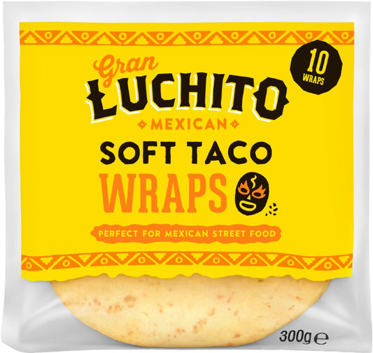 GRAN LUCHITO Soft Taco Wraps 300g - 1 Case