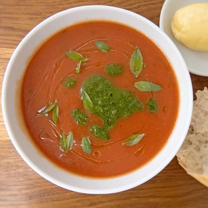 Vegan Tomato & Basil Soup