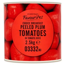Everyday Favourites Breakfast Plum Peeled Tomatoes