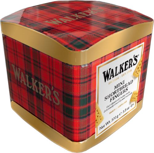 WALKER'S Mini Shortbread Fingers - Tartan Tin 100g