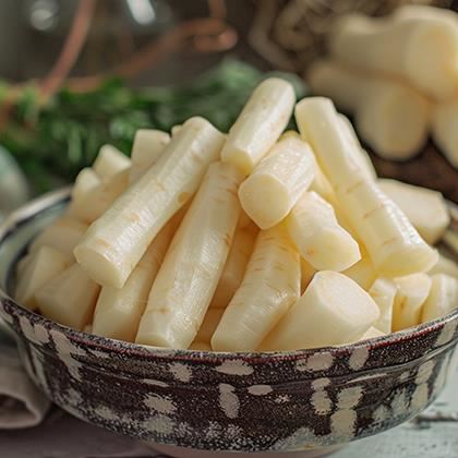 (48 Hour) Pre-Order Prepared Parsnip Whole Peeled