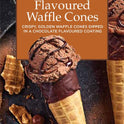 WAFER 6 Chocolate Flavoured Dipped Waffle Cones