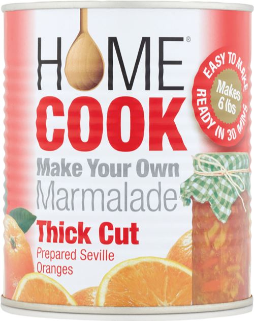 HOME COOK Make Your Own Marmalade - Thick Cut Prepared Seville Oranges 850g