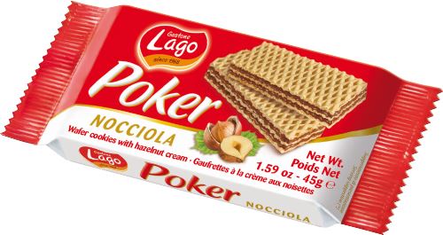 LAGO Poker Wafers - Hazelnut 45g
