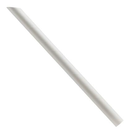 Paper Bubble Tea Straw White 200mx12mm (Case of 1)