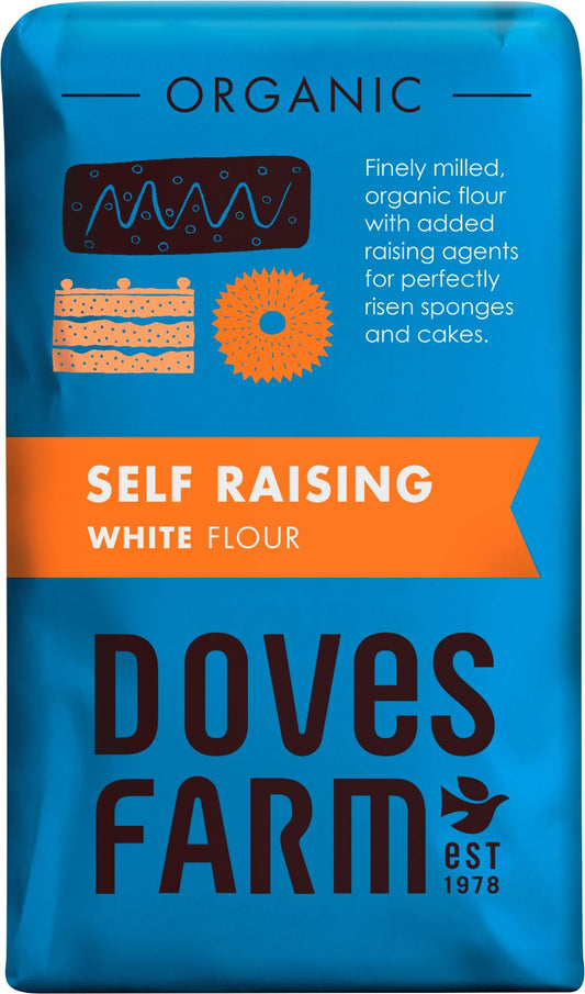 DOVES FARM Organic Self Raising White Flour 1kg - 1 Case