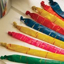 Multicoloured Rocket Balloons (Case of 12)