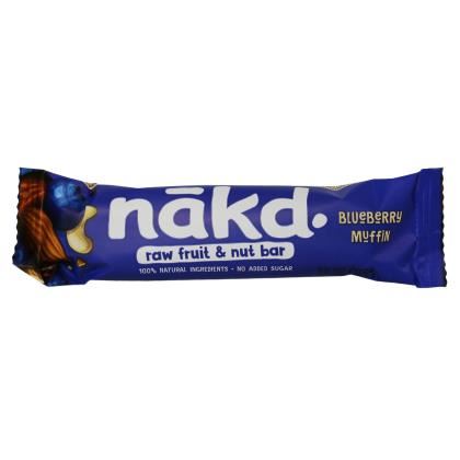 Nakd Blueberry Muffin Fruit & Nut Bar 35g (Case of 18)