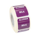 Milk Allergen Warning Label (Case of 1)