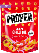 Proper Crispy Chilli Oil Flavoured Crunch Corn (Case of 7)