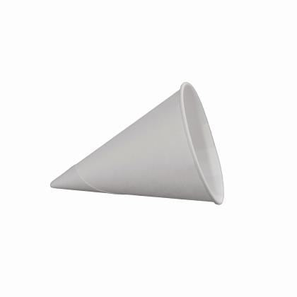 Paper Cold Water Cone with Rim 4oz (Case of 1)