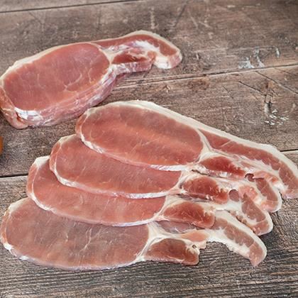 Unsmoked Rindless Back Bacon (Ave 50 Slices)