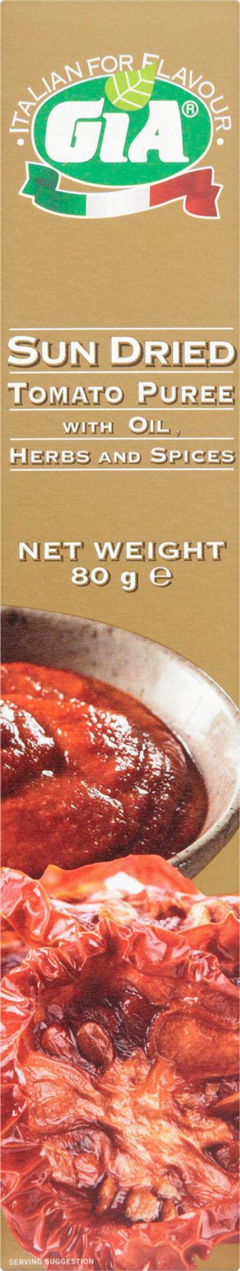 GIA Sun-Dried Tomato Puree - Tube 80g