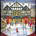 GRANDMA WILD'S Festive Gingerbread Shaped Biscuits in Embossed Christmas High Street Musical Tin 300g