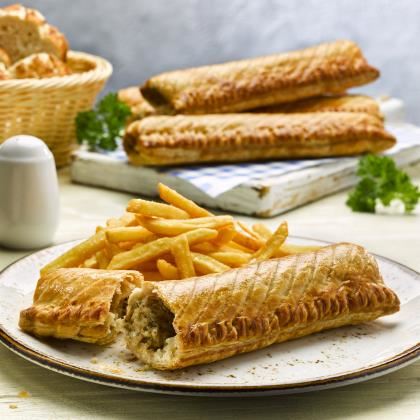 Everyday Favourites 8"  Lincolnshire Sausage Rolls Unbaked