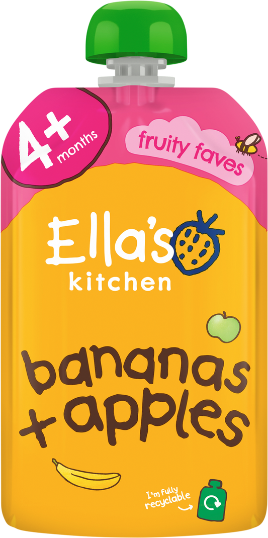 ELLA'S KITCHEN Bananas & Apples 120g - 1 Case