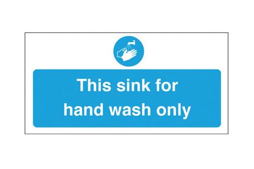 This Sink for Hand Wash Only Sign 10x20cm (4x8")