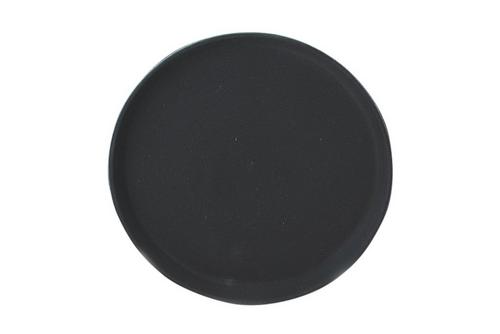 Black Non Slip Round Tray 16”