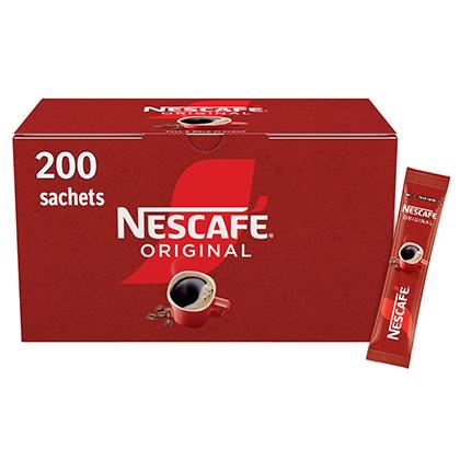 Nescafé Original Instant Coffee Sachets - 200 x 1.8g Sticks (Case of 200)