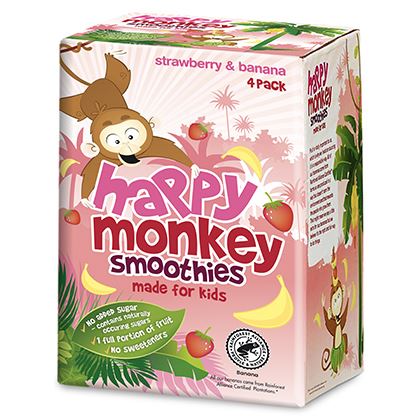 Happy Monkey Strawberry & Banana Smoothie