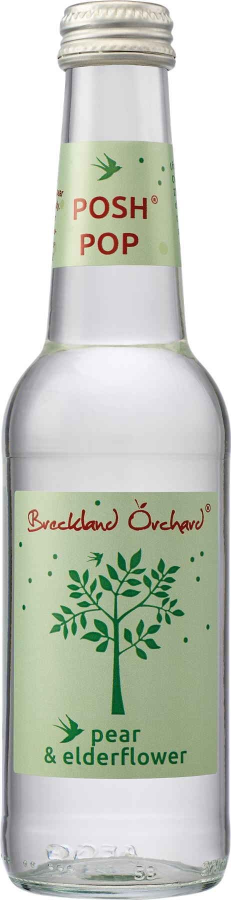 BRECKLAND ORCHARD Posh Pop - Pear & Elderflower 275ml - 1 Case