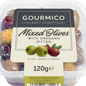 GOURMICO Pitted Greek Mixed Olives with Oregano - Pot 120g - 1 Case