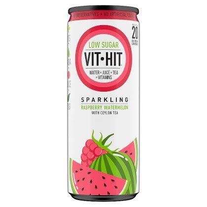 VITHIT Sparkling Raspberry and Watermelon Drink Can