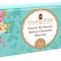GRANDMA WILD'S All Butter Salted Caramel Biscuits – Victorian Floral Tin 150g