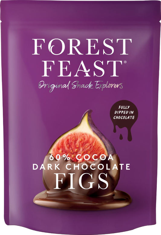 FOREST FEAST Dark Chocolate Figs 140g - 1 Case