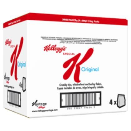 Kellogg's Special K Original Breakfast Cereal Bag Packs 4 x 500g