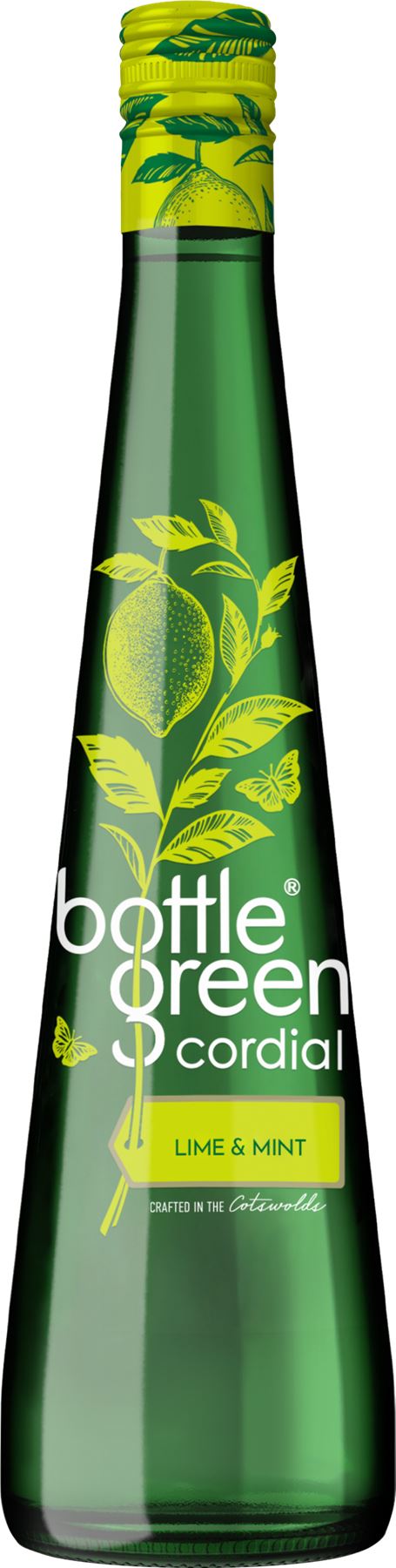 BOTTLEGREEN Lime & Mint Cordial 500ml - 1 Case