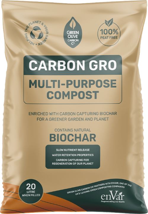GREEN OLIVE FIREWOOD Carbon Gro Multipurpose Compost with Biochar 20L