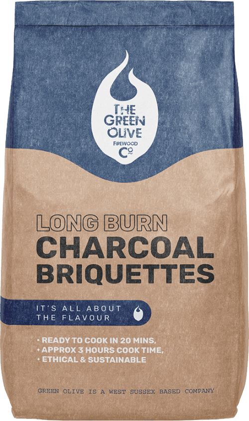 GREEN OLIVE FIREWOOD Longburn Charcoal Briquettes 4kg