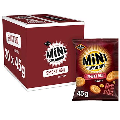 Jacob's Mini Cheddars Smoky BBQ Flavour Snacks Grab Bag