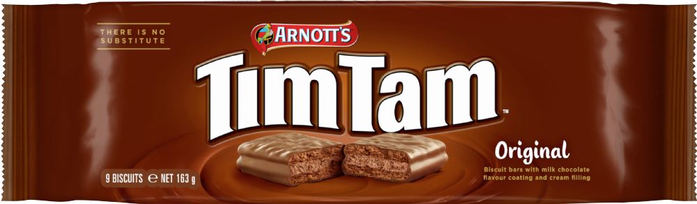 ARNOTT'S Tim Tam Original Biscuits 163g - 1 Case