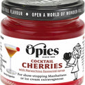 OPIES Cocktail Cherries - Maraschino Flavour 130g - 1 Case
