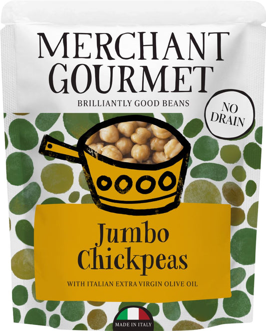 MERCHANT GOURMET Jumbo Chickpeas 240g - 1 Case