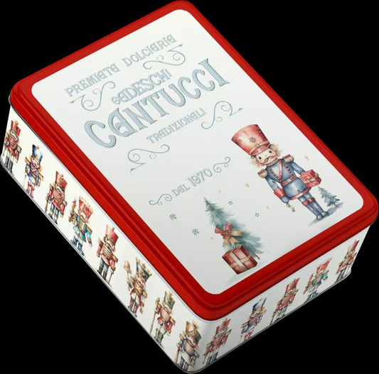Dolciaria Gadeschi - Cantucci Red Nutcracker Tin (12x200g)