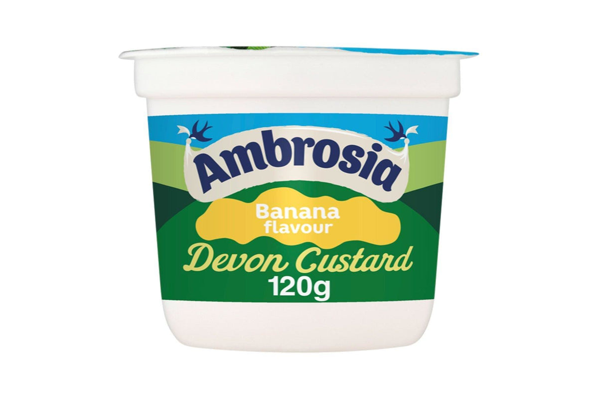 Ambrosia Banana Flavoured Custard Dessert Snack Pots