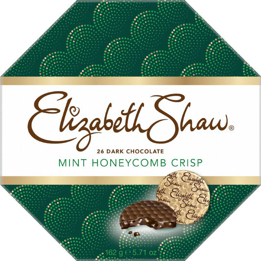 ELIZABETH SHAW Dark Chocolate Mint Honeycomb Crisp 162g - 1 Case