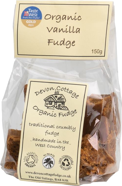 DEVON COTTAGE Organic Vanilla Fudge - Bag 150g