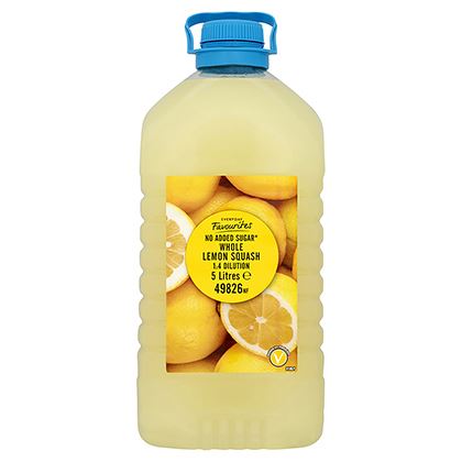 Everyday Favourites No Added Sugar Whole Lemon Squash 1:4 Dilution