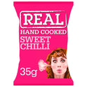 Real Hand Cooked Sweet Chilli Flavour Potato Crisps