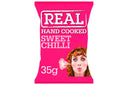 Real Hand Cooked Sweet Chilli Flavour Potato Crisps (Case of 48)