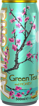 ARIZONA Green Tea with Honey - Can 500ml (Case of 12)